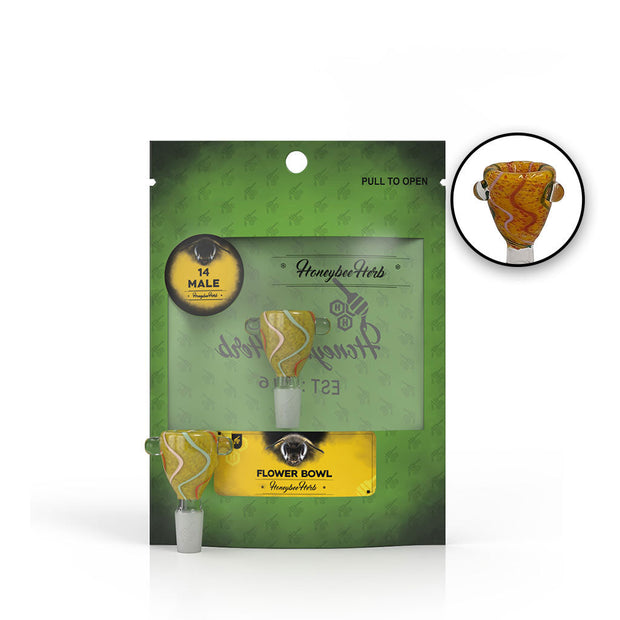 Honeybee herb Glass Flower Bowl (FB-8) - Headshop.com