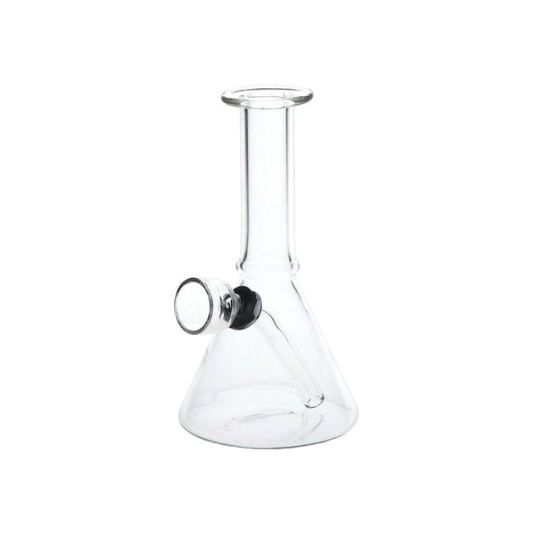 Mini, But Mighty Beaker Glass Water Pipe - 4.75" / Clear Mini, But Mighty Beaker Glass Water Pipe - 4.75" / Clear