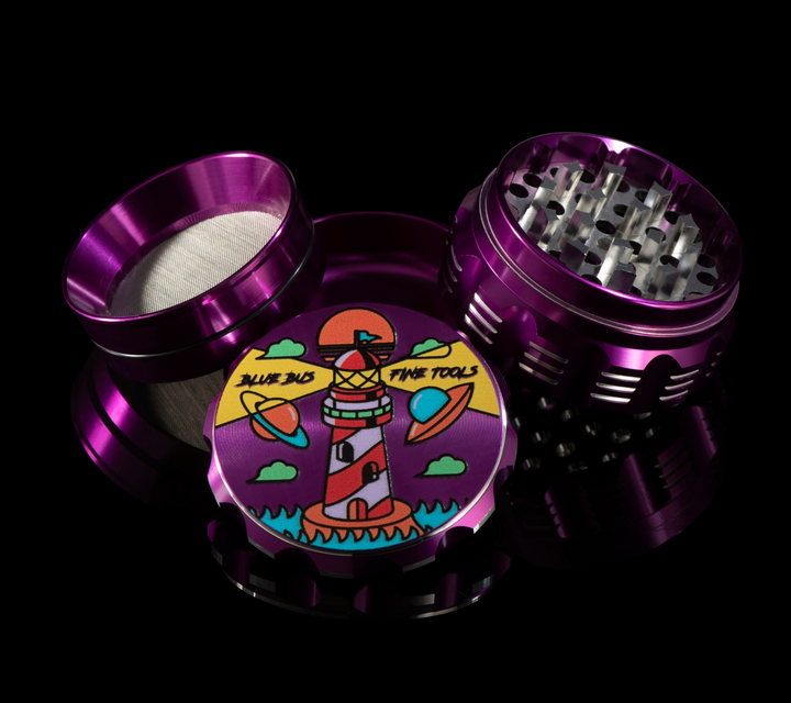 Bluebus GAC 2.5" CERAMIC GRINDER WHITE - Headshop.com