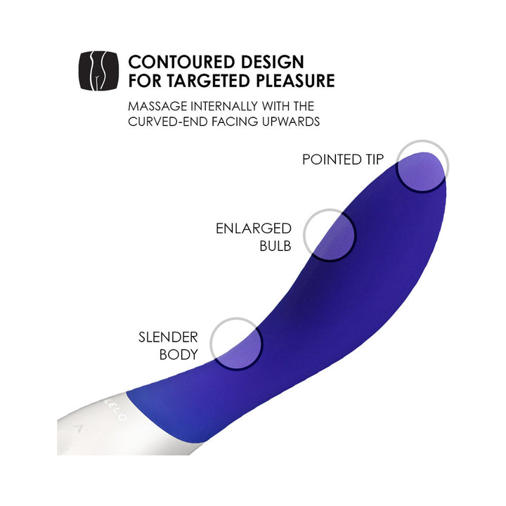 LELO MONA Wave Rechargeable G-Spot Vibrator Midnight Blue - Headshop.com