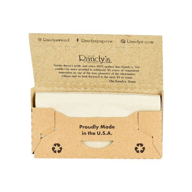 Randy's Roots Wired Organic Hemp Rolling Paper - Headshop.com
