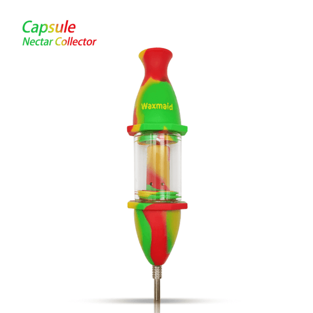 Waxmaid 8" Capsule Silicone Glass Nectar Collector - Headshop.com