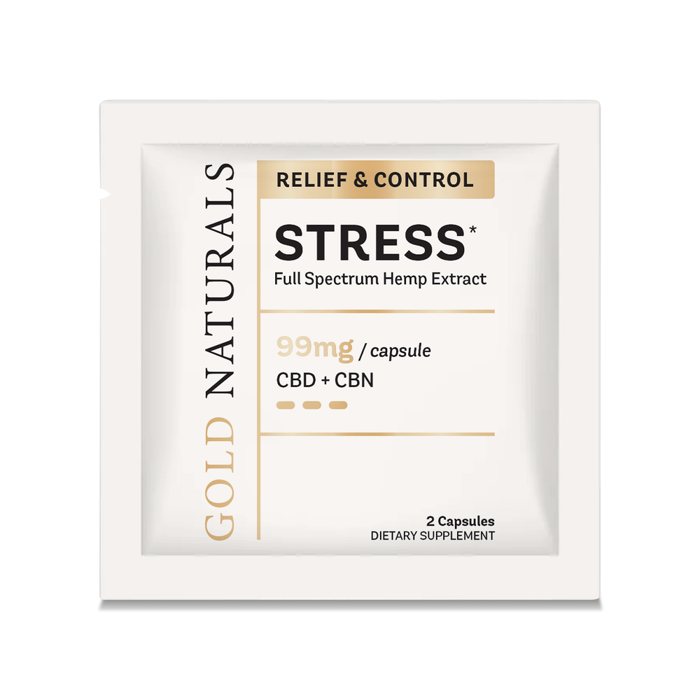 Gold Naturals Stress Relief Soft Gels - Headshop.com