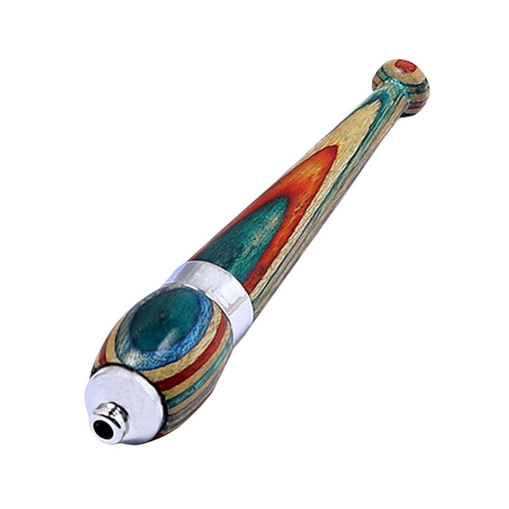 Rainbow Wood Zeppelin One Hitter Pipe - Headshop.com
