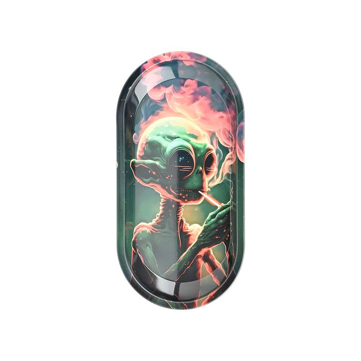 Alien Glass Beaker Water Pipe Smoking Set - 7.75" / 14mm F - Headshop.com