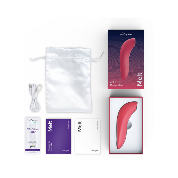 We-Vibe Melt Rechargeable Silicone Pleasure Air Clitoral Stimulator Pink - Headshop.com