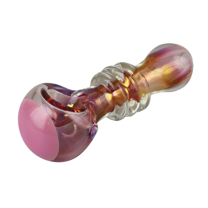 Gold Fumed Jetson Glass Spoon Pipe | Colors Vary - Headshop.com