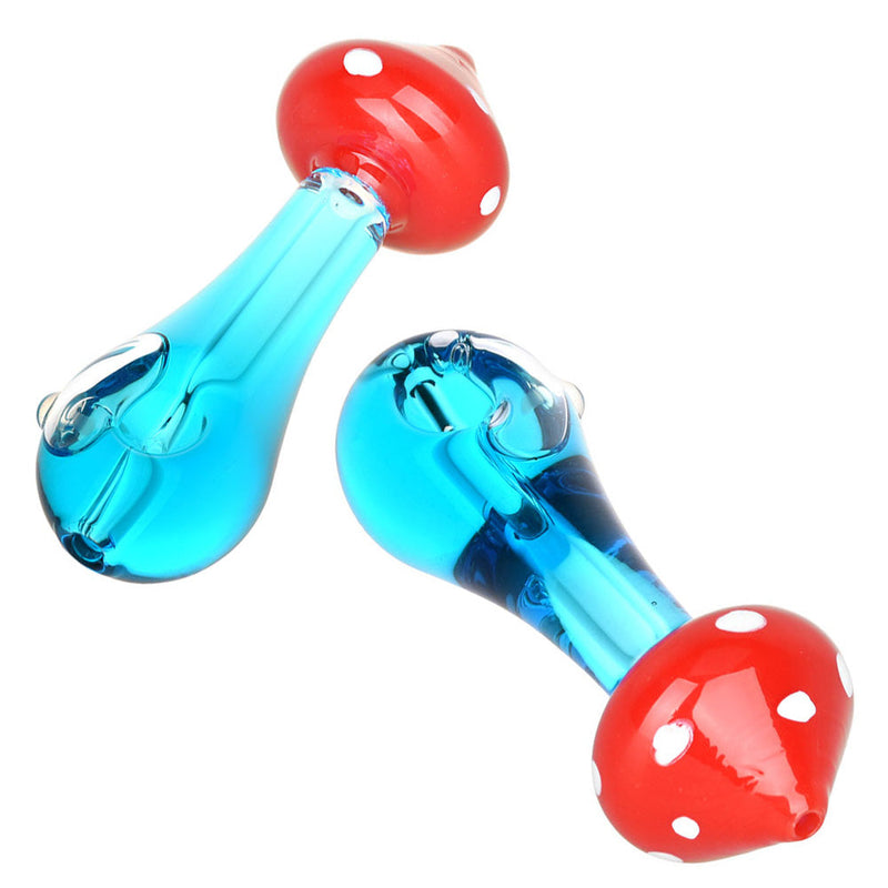 Mushroom Mojo Glycerin Hand Pipe - 4.25" / Colors Vary - Headshop.com