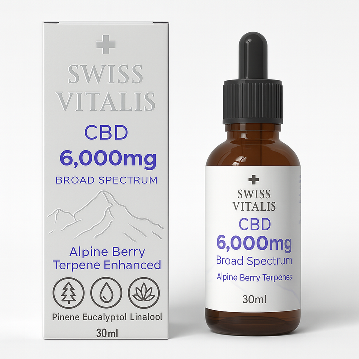Swiss Vitalis Broad Spectrum CBD 6000mg – Alpine Enhanced Terpenes