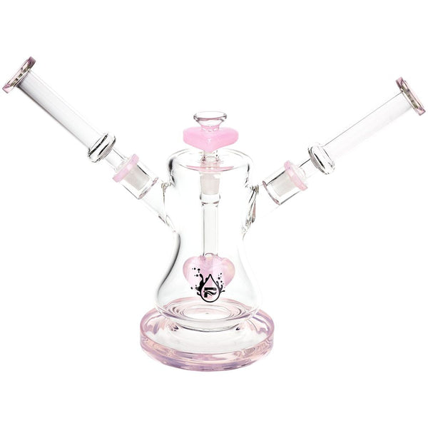 Pulsar Date Night: Part 2 Dual Neck Glass Water Pipe | 8.5" | 14mm F Pulsar Date Night: Part 2 Dual Neck Glass Water Pipe | 8.5" | 14mm F
