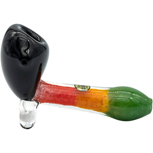 LA Pipes "Sattdown Rasta" Sherlock Glass Pipe - Headshop.com