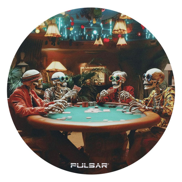 Pulsar DabPadz Fabric Top Dab Mat - Poker Night / 8" - Headshop.com