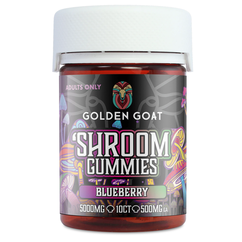 SHROOM GUMMIES – 5000mg Blueberry, 10ct - Headshop.com