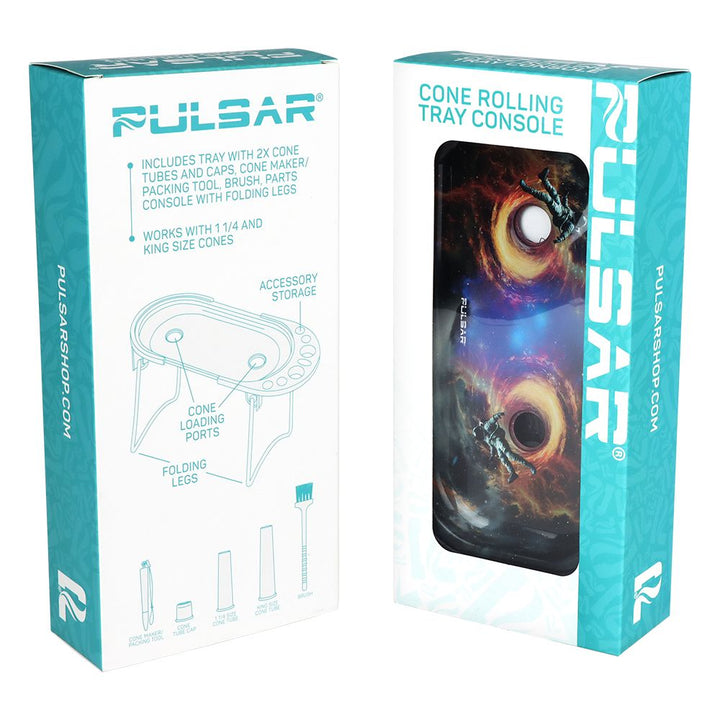 Pulsar Elevated Cone Rolling Tray Console | 9.25"x4.25" - Headshop.com