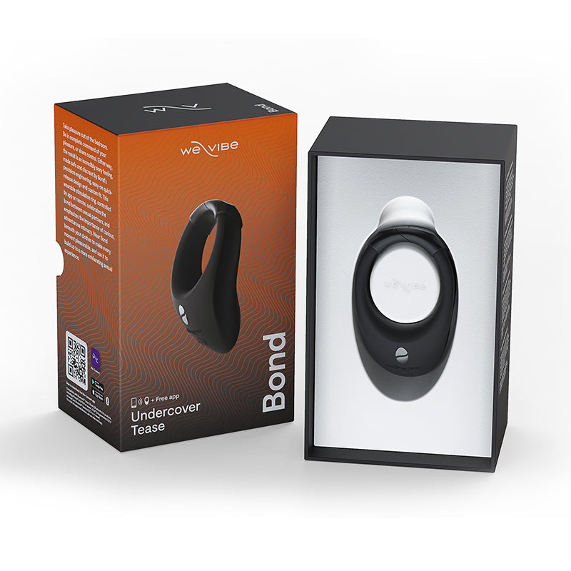 We-Vibe Bond Rechargeable Remote-Controlled Silicone Adjustable Wearable Stimulation Ring Black - Headshop.com