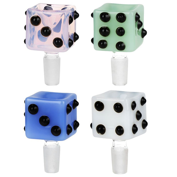 Luck Of The Roll Glass Herb Slide - 14mm M / 4ct - Headshop.com