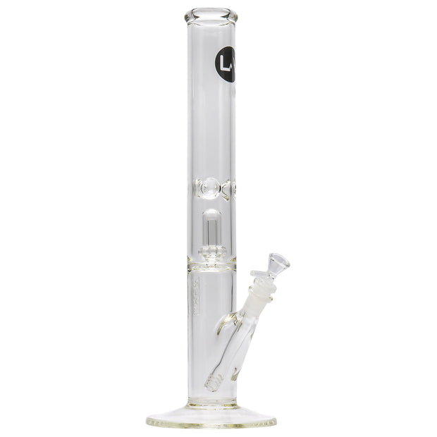 LA Pipes Thick Glass Straight Showerhead Perc Bong - Headshop.com