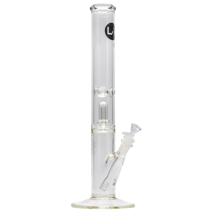 LA Pipes Thick Glass Straight Showerhead Perc Bong - Headshop.com