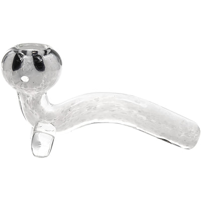 LA Pipes White Fritted Sherlock with Black 'Daisy' Fritted Bowl - Headshop.com