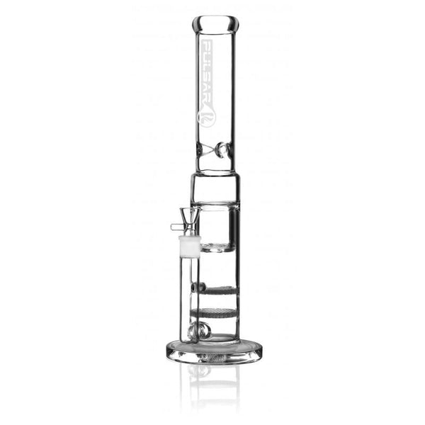 Pulsar Double Honeycomb Perc Bong 17" Pulsar Double Honeycomb Perc Bong 17"