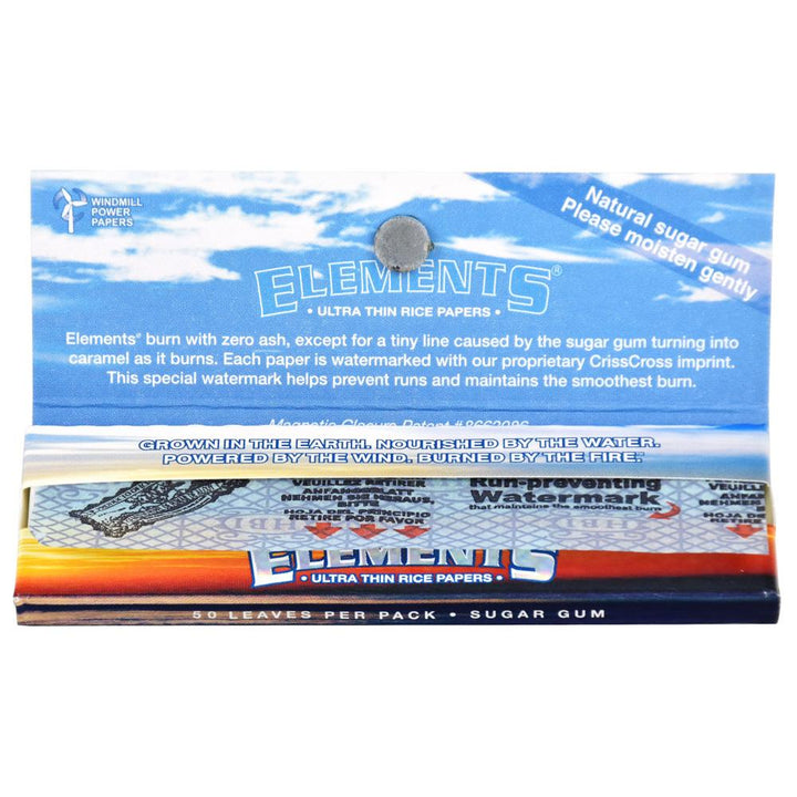 Elements Ultra Thin Rice Rolling Papers - Headshop.com