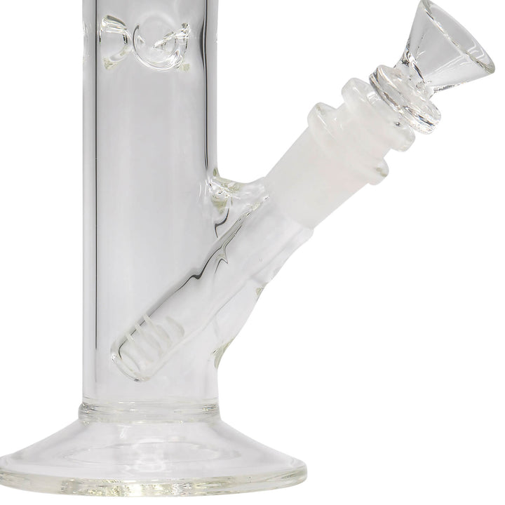 LA Pipes 12" Clear Straight Shot Bong - Headshop.com