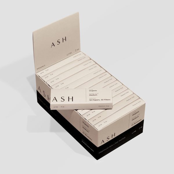 ASH Rolling Papers | Medium | Organic | Box ASH Rolling Papers | Medium | Organic | Box