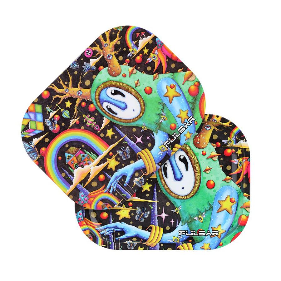 Pulsar Mini Rolling Tray & Lid Kit - The World Was Mad / 7"x5.5" - Headshop.com