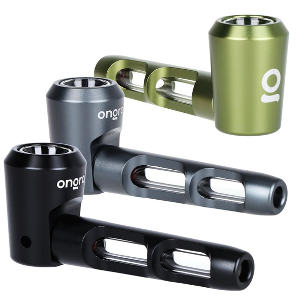 ONGROK Aluminum & Glass Spoon Pipe | 4.25" ONGROK Aluminum & Glass Spoon Pipe | 4.25"