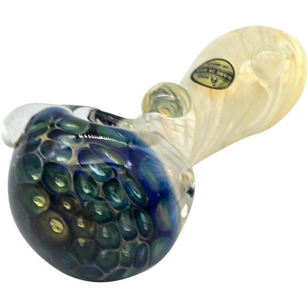 LA Pipes "The Hive" Honeycomb Color Changing Glass Pipe - Headshop.com