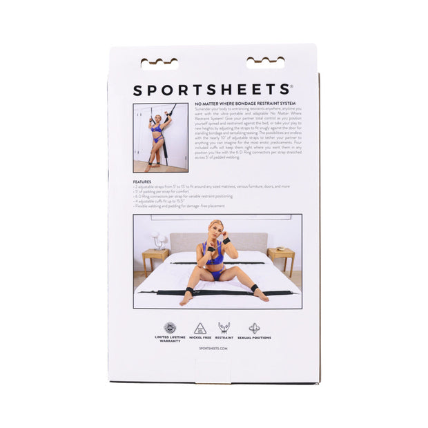 Sportsheets No Matter Where Bondage Restraint System - Headshop.com