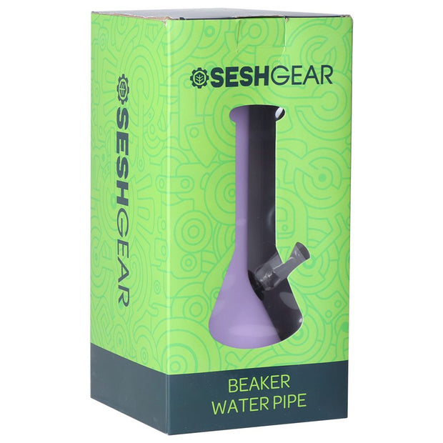 SeshGear Pastel Beaker Glass Water Pipe - 9.75" / 14mm F / Colors Vary - Headshop.com