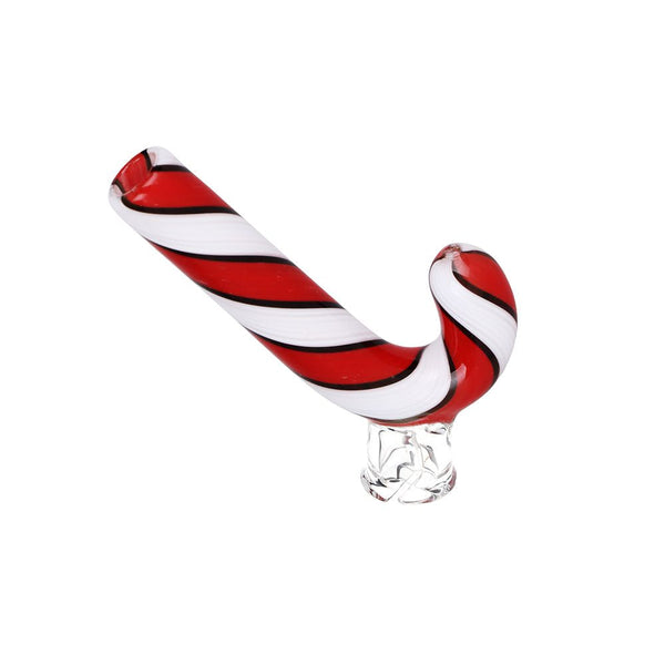 Candy Cane Glass Mouthpiece Attachment for Puffco Pivot Candy Cane Glass Mouthpiece Attachment for Puffco Pivot