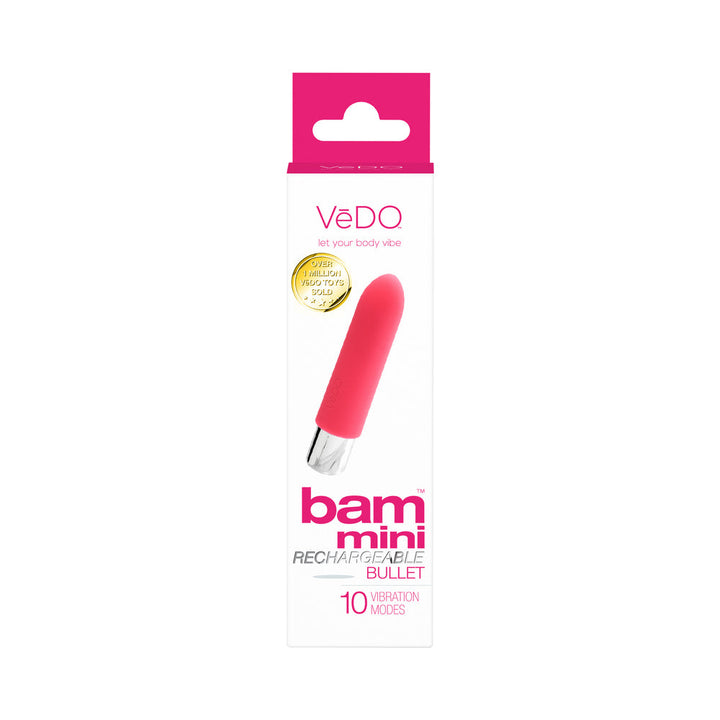 VeDO Bam Mini Rechargeable Bullet Vibe - Foxy Pink - Headshop.com