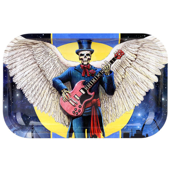 Grateful Dead x Pulsar Metal Rolling Tray - Angel of Music / 11" x 7" Grateful Dead x Pulsar Metal Rolling Tray - Angel of Music / 11" x 7"
