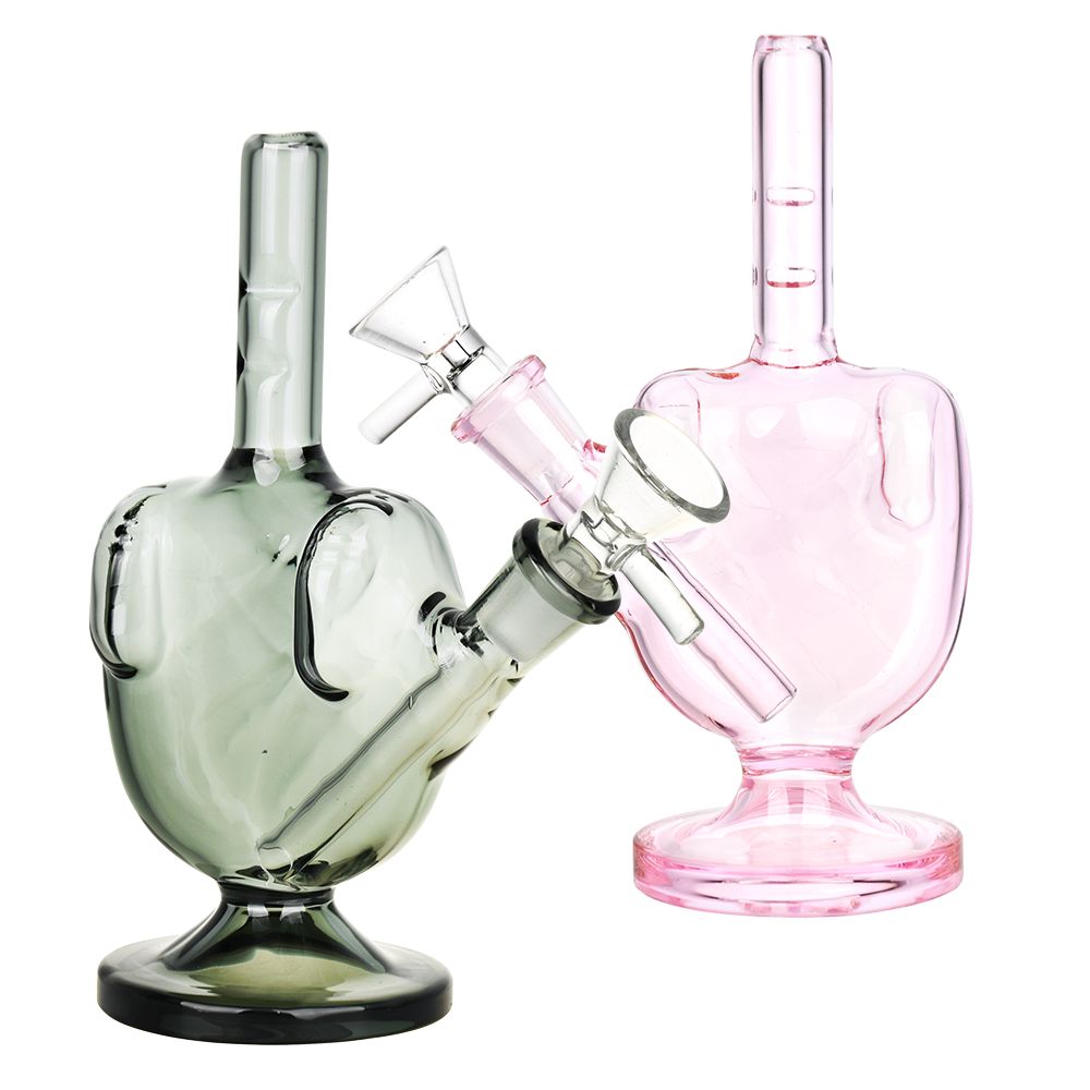 I Salute You Glass Water Pipe - 6.5" / Colors Vary - Headshop.com