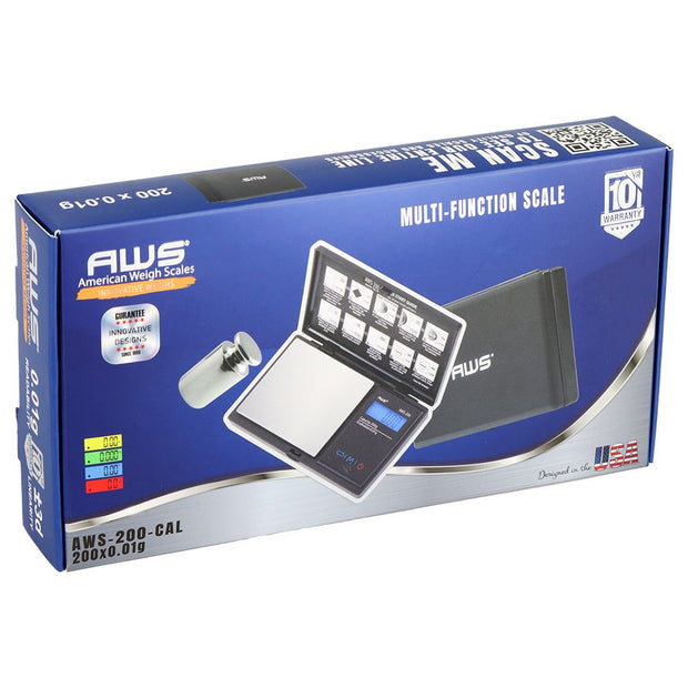 AWS Digital Pocket Scale Series - 200g x 0.01g / Black - Headshop.com