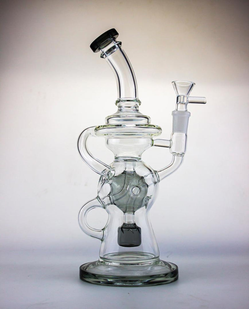 Recycler Style Water Pipe w/ Perc Approx. 5.8" - Headshop.com