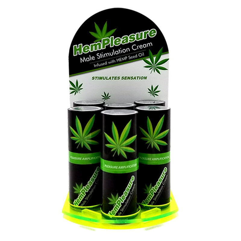 HemPleasure Hemp Seed Oil  for Men (6 bottle display .5oz each) - Headshop.com