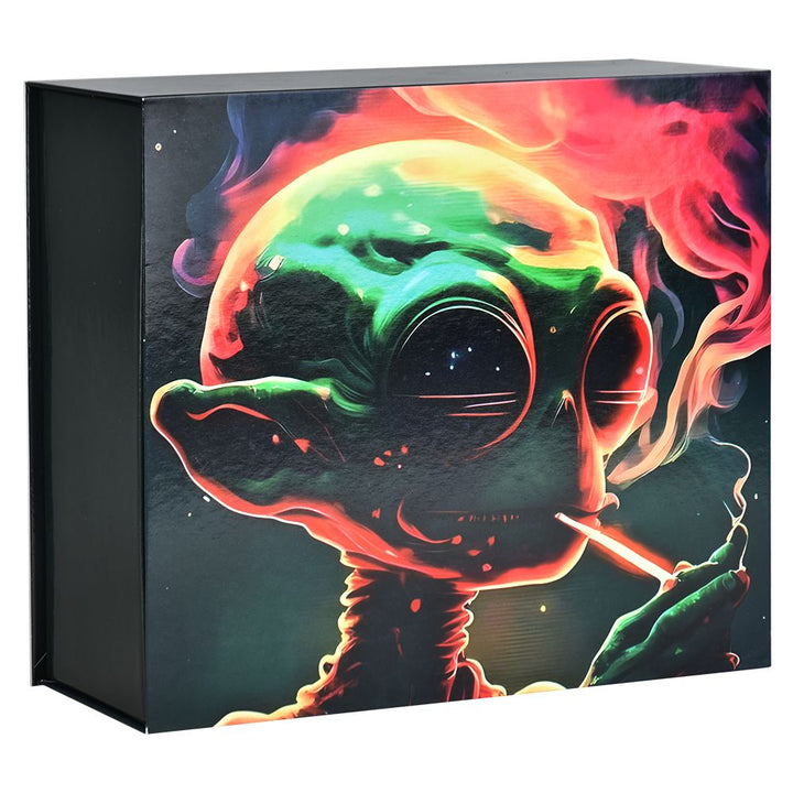 Alien Glass Beaker Water Pipe Smoking Set - 7.75" / 14mm F - Headshop.com