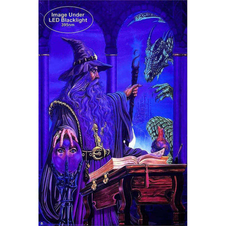 Wizard Emissary by Ed Beard Non-Flocked Black Light Poster - 24"x36" - Headshop.com