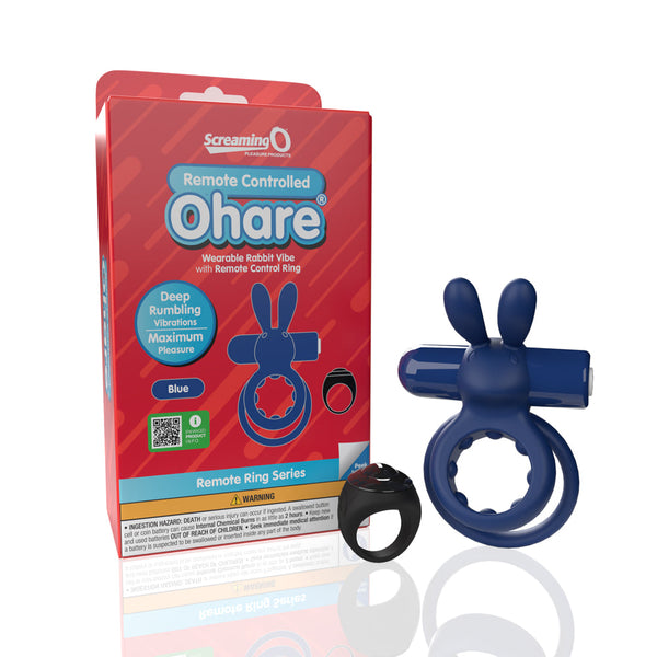 Screaming O Remote Controlled Ohare Vibrating Ring Blue Screaming O Remote Controlled Ohare Vibrating Ring Blue