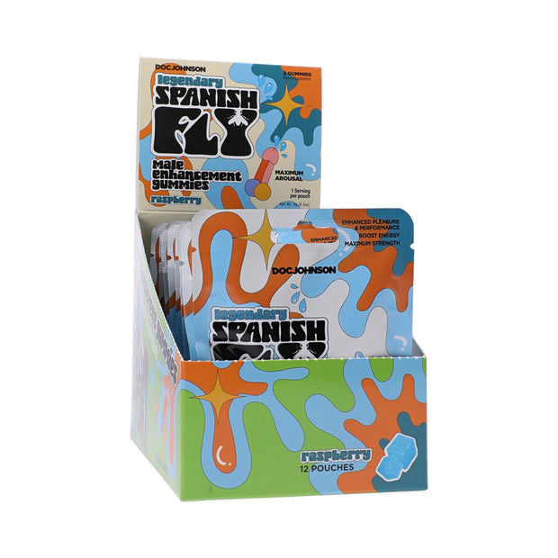 Spanish Fly Male Enhancement Gummies Raspberry 2-Pcs 12ct - Headshop.com