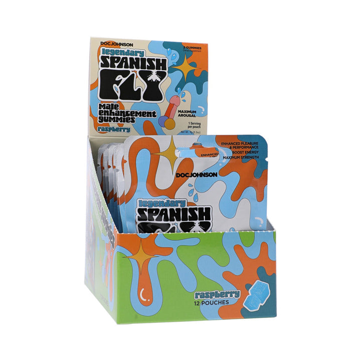 Spanish Fly Male Enhancement Gummies Raspberry 2-Pcs 12ct - Headshop.com