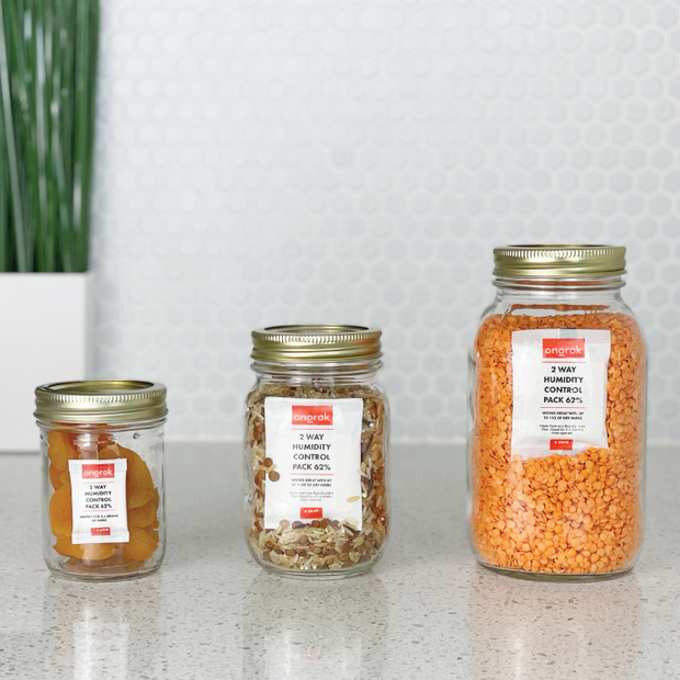 Ongrok 2-Way 62% Humidity Packs | 3 sizes (Small, Medium, Large) - Headshop.com