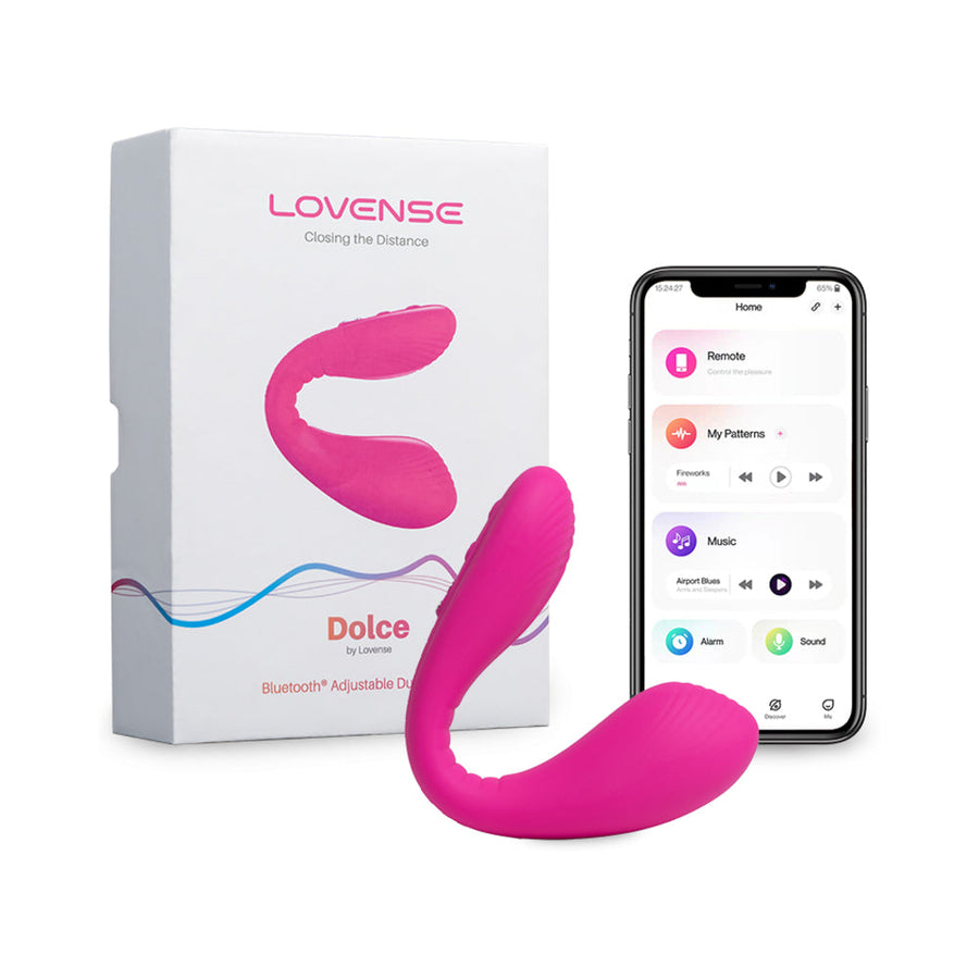 Lovense Dolce Bluetooth Adjustable Dual Vibrator - Headshop.com