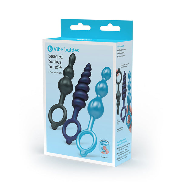 b-Vibe Beaded Butties Bundle 3-Piece Anal Plug Set b-Vibe Beaded Butties Bundle 3-Piece Anal Plug Set