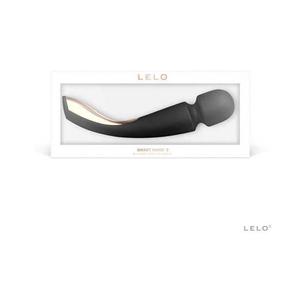 LELO SMART WAND 2 Large Rechargeable Wand Vibrator Black - Headshop.com