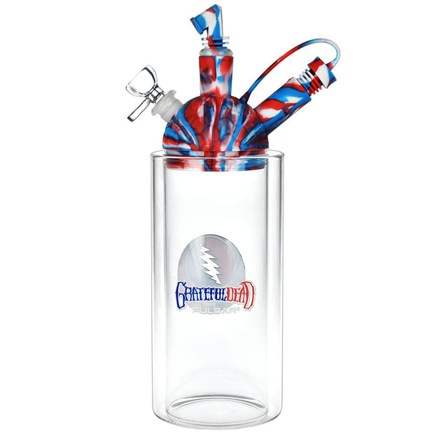Grateful Dead x Pulsar Silicone & Glass Gravity Water Pipe - 11" - Headshop.com