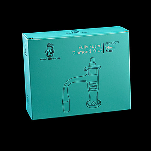Space King Fully Fused Diamond Knot Banger Kit (Teal) - Headshop.com